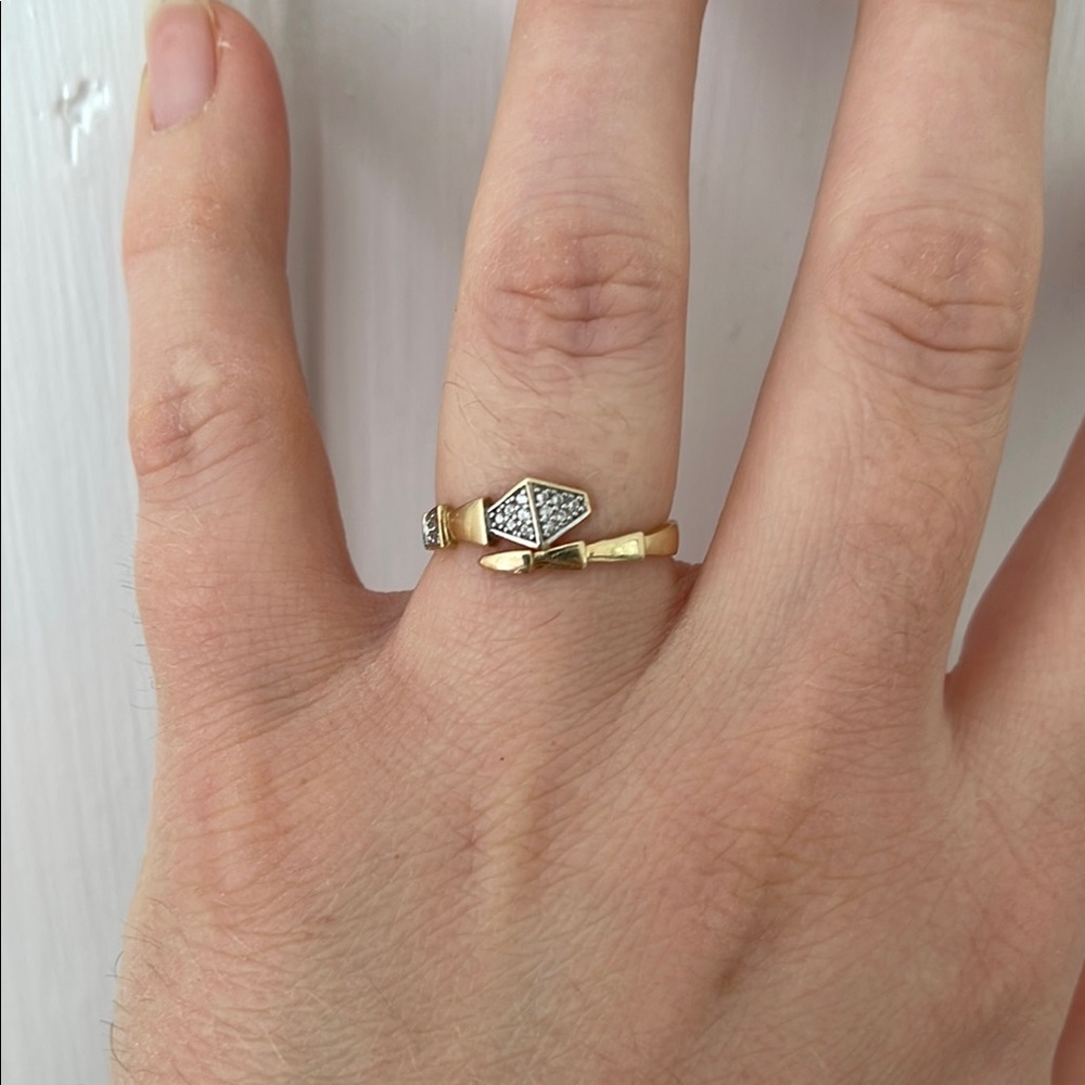 14k Gold Snake Ring Size 7